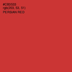 #CB3533 - Persian Red Color Image