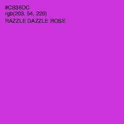 #CB36DC - Razzle Dazzle Rose Color Image