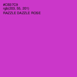 #CB37C9 - Razzle Dazzle Rose Color Image