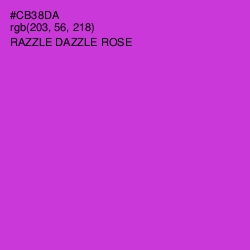 #CB38DA - Razzle Dazzle Rose Color Image