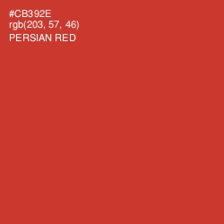 #CB392E - Persian Red Color Image