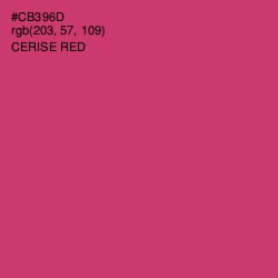 #CB396D - Cerise Red Color Image