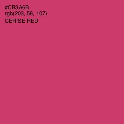 #CB3A6B - Cerise Red Color Image