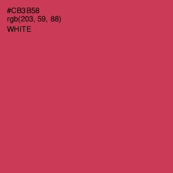 #CB3B58 - Brick Red Color Image