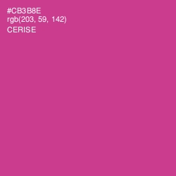 #CB3B8E - Cerise Color Image