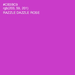 #CB3BC9 - Razzle Dazzle Rose Color Image