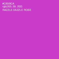 #CB3BCA - Razzle Dazzle Rose Color Image