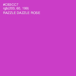 #CB3CC7 - Razzle Dazzle Rose Color Image