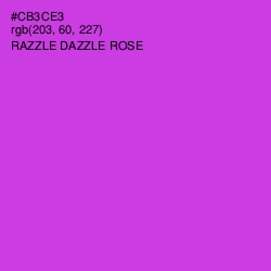 #CB3CE3 - Razzle Dazzle Rose Color Image