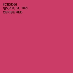 #CB3D66 - Cerise Red Color Image