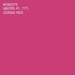 #CB3D75 - Cerise Red Color Image