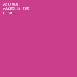 #CB3E8B - Cerise Color Image