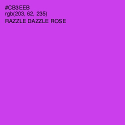 #CB3EEB - Razzle Dazzle Rose Color Image