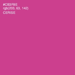 #CB3F8E - Cerise Color Image