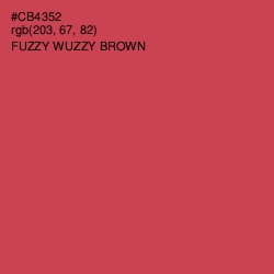 #CB4352 - Fuzzy Wuzzy Brown Color Image
