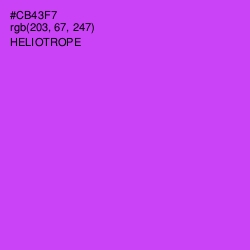 #CB43F7 - Heliotrope Color Image