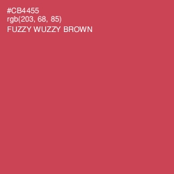 #CB4455 - Fuzzy Wuzzy Brown Color Image