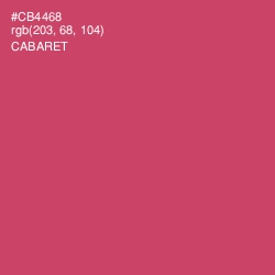 #CB4468 - Cabaret Color Image