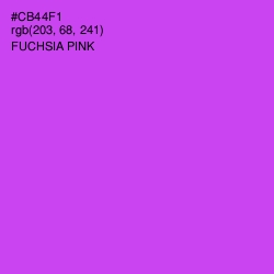 #CB44F1 - Fuchsia Pink Color Image