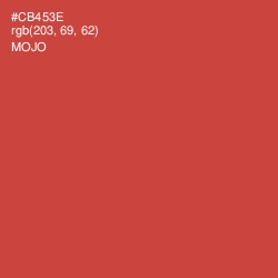 #CB453E - Mojo Color Image