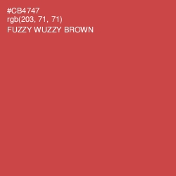 #CB4747 - Fuzzy Wuzzy Brown Color Image