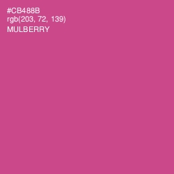 #CB488B - Mulberry Color Image