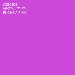 #CB48D8 - Fuchsia Pink Color Image