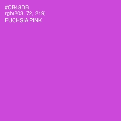 #CB48DB - Fuchsia Pink Color Image