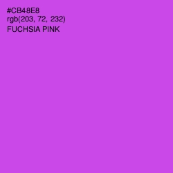 #CB48E8 - Fuchsia Pink Color Image