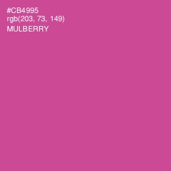 #CB4995 - Mulberry Color Image