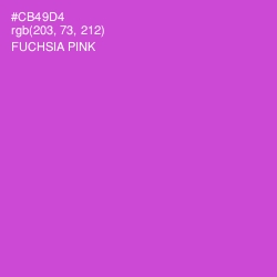 #CB49D4 - Fuchsia Pink Color Image