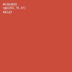 #CB4B3D - Mojo Color Image