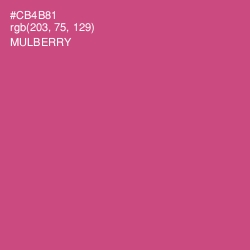 #CB4B81 - Mulberry Color Image