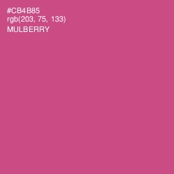 #CB4B85 - Mulberry Color Image