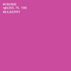#CB4B9E - Mulberry Color Image