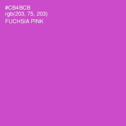 #CB4BCB - Fuchsia Pink Color Image