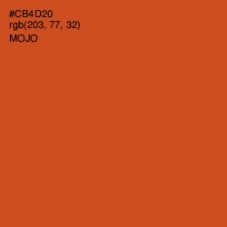 #CB4D20 - Mojo Color Image