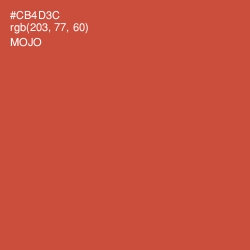 #CB4D3C - Mojo Color Image
