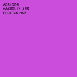 #CB4DDB - Fuchsia Pink Color Image