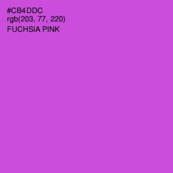 #CB4DDC - Fuchsia Pink Color Image