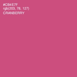 #CB4E7F - Cranberry Color Image