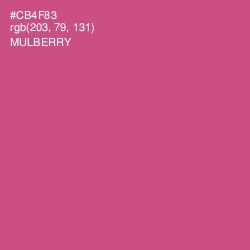 #CB4F83 - Mulberry Color Image
