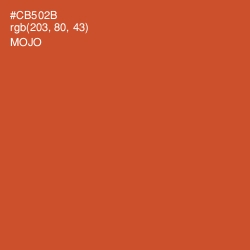 #CB502B - Mojo Color Image