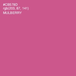 #CB578D - Mulberry Color Image