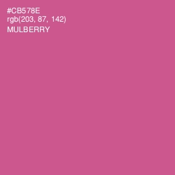 #CB578E - Mulberry Color Image