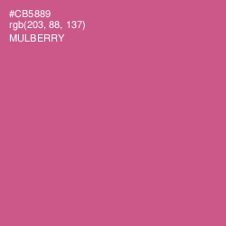 #CB5889 - Mulberry Color Image