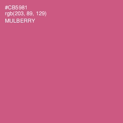 #CB5981 - Mulberry Color Image