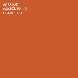 #CB5A2D - Flame Pea Color Image