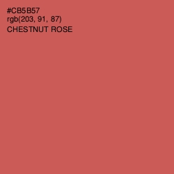 #CB5B57 - Chestnut Rose Color Image