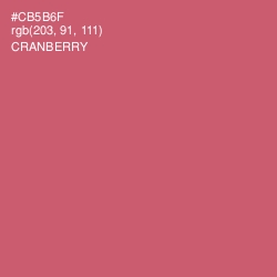 #CB5B6F - Cranberry Color Image